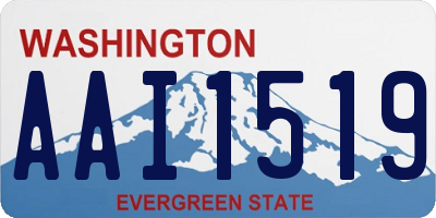 WA license plate AAI1519
