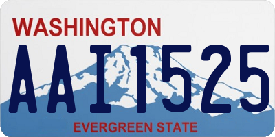 WA license plate AAI1525