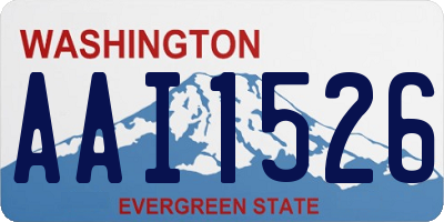 WA license plate AAI1526