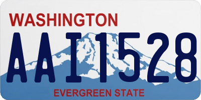 WA license plate AAI1528