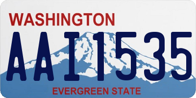 WA license plate AAI1535