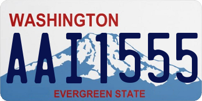 WA license plate AAI1555