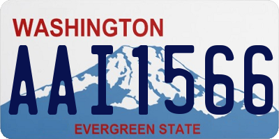 WA license plate AAI1566
