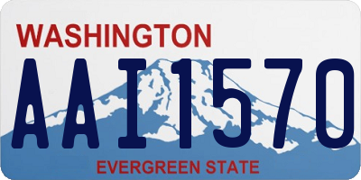 WA license plate AAI1570