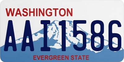 WA license plate AAI1586