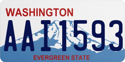 WA license plate AAI1593