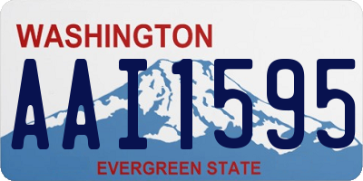 WA license plate AAI1595