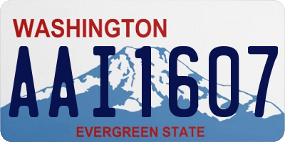 WA license plate AAI1607