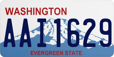 WA license plate AAI1629