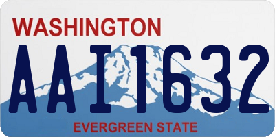 WA license plate AAI1632