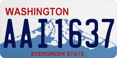 WA license plate AAI1637