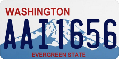 WA license plate AAI1656