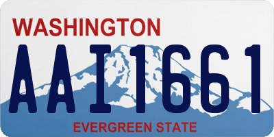WA license plate AAI1661