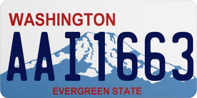 WA license plate AAI1663