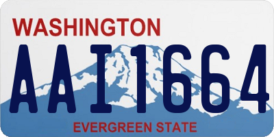 WA license plate AAI1664