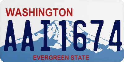 WA license plate AAI1674
