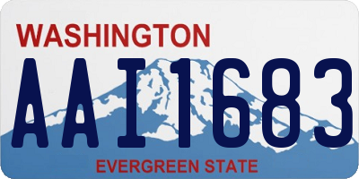 WA license plate AAI1683