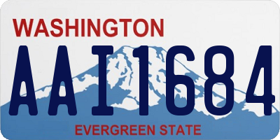 WA license plate AAI1684