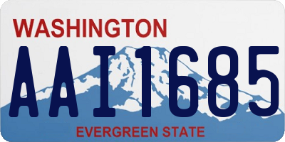 WA license plate AAI1685