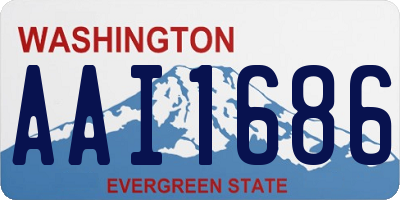 WA license plate AAI1686