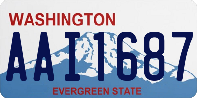WA license plate AAI1687