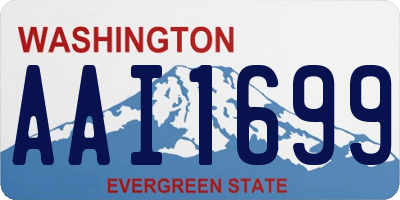 WA license plate AAI1699