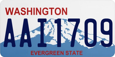 WA license plate AAI1709
