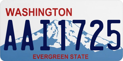 WA license plate AAI1725