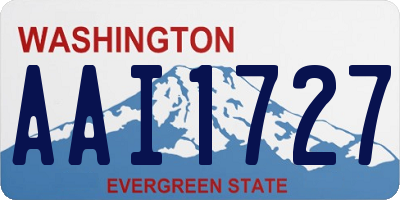 WA license plate AAI1727
