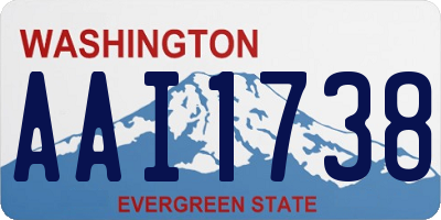WA license plate AAI1738