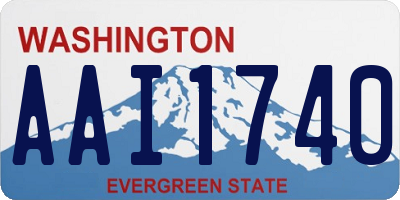 WA license plate AAI1740