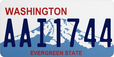 WA license plate AAI1744