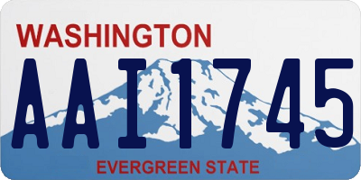 WA license plate AAI1745