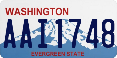 WA license plate AAI1748