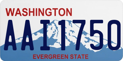 WA license plate AAI1750