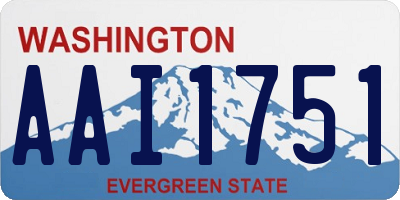 WA license plate AAI1751