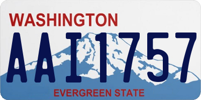 WA license plate AAI1757