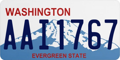 WA license plate AAI1767