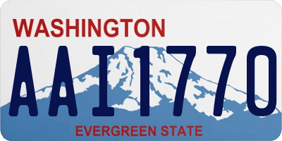 WA license plate AAI1770