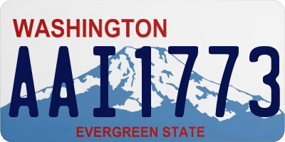 WA license plate AAI1773