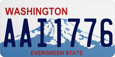WA license plate AAI1776