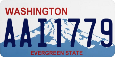 WA license plate AAI1779