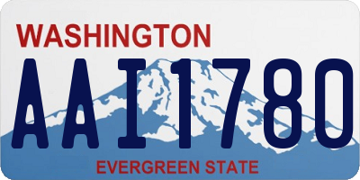 WA license plate AAI1780