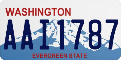WA license plate AAI1787