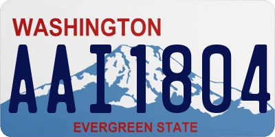 WA license plate AAI1804