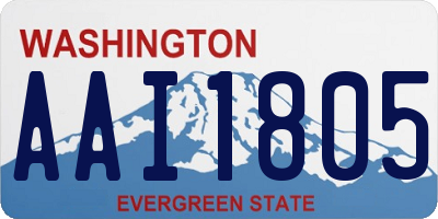 WA license plate AAI1805