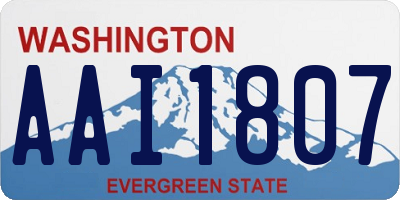 WA license plate AAI1807