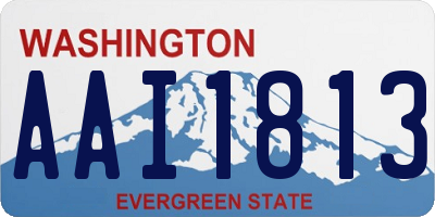 WA license plate AAI1813