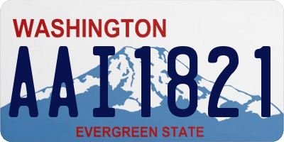 WA license plate AAI1821