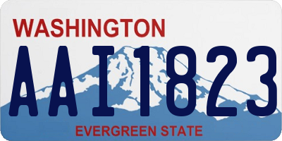 WA license plate AAI1823